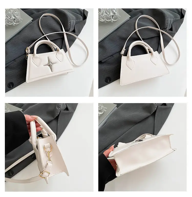 Pink Star Hardware Shoulder Bag for Women — feature 9