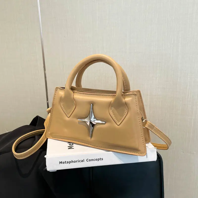 Pink Star Hardware Shoulder Bag for Women - Image 6