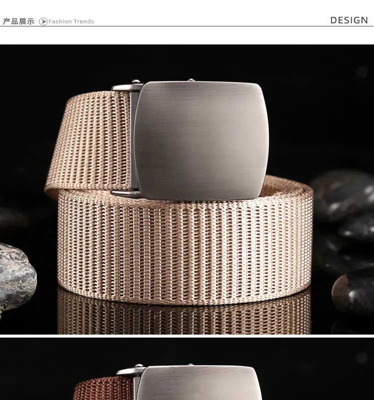 Men's Cross-Cross Belt Black Brown Brown — feature 6