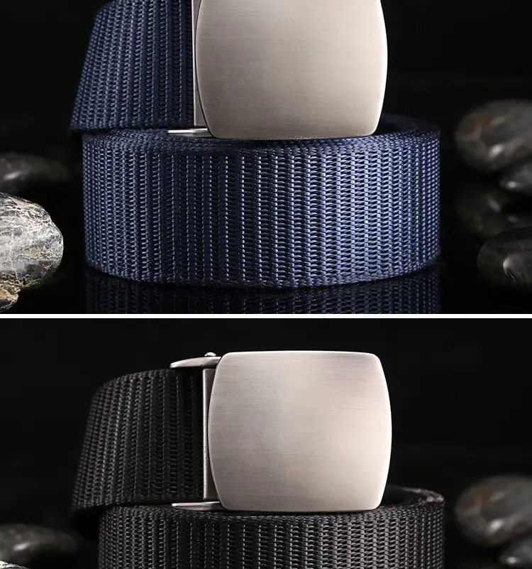Men's Cross-Cross Belt Black Brown Brown — feature 9