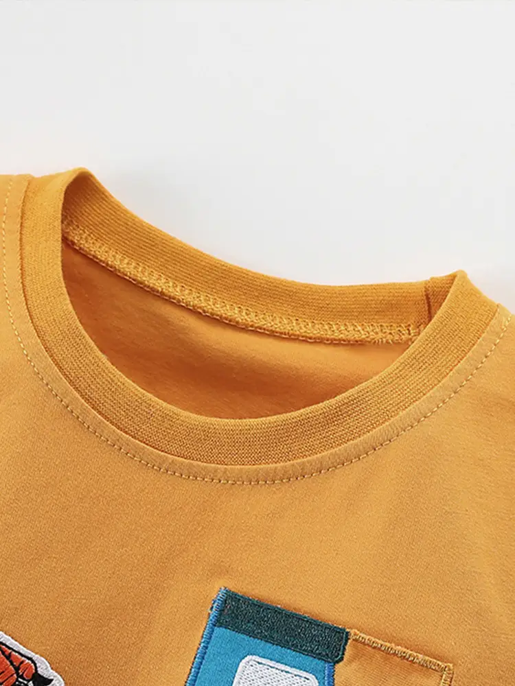 Cross-border boys T-shirt Cotton Summer Round Neck - Image 3