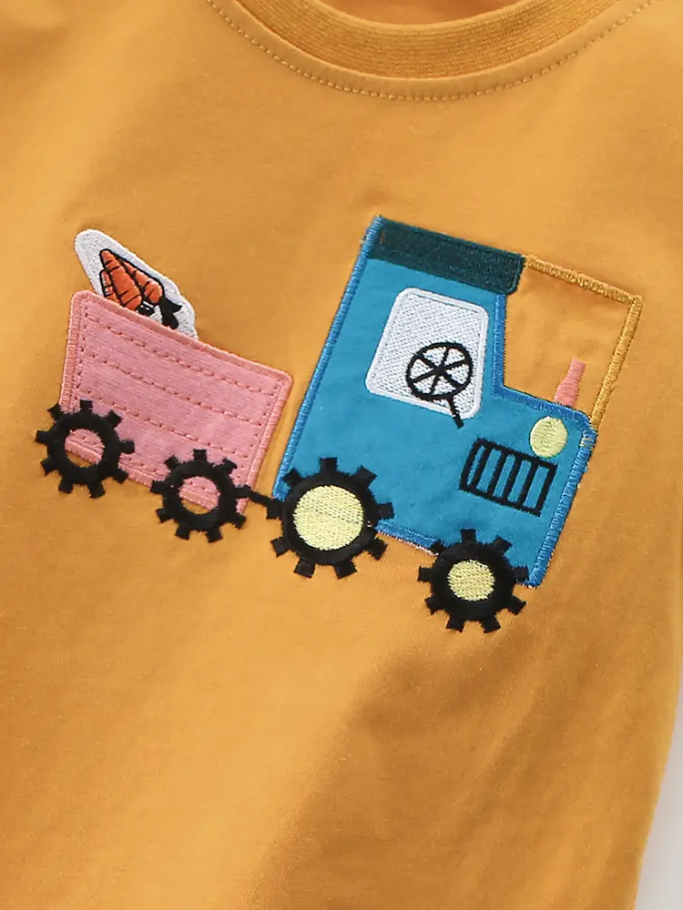 Cross-border boys T-shirt Cotton Summer Round Neck - Image 4