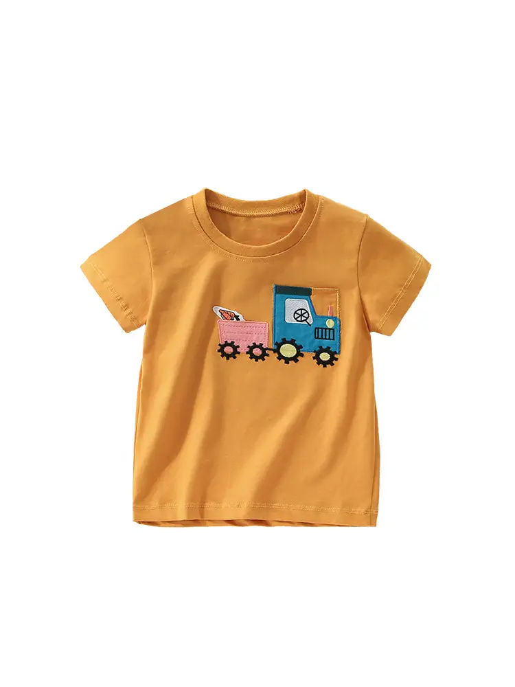 Cross-border boys T-shirt Cotton Summer Round Neck - Image 6