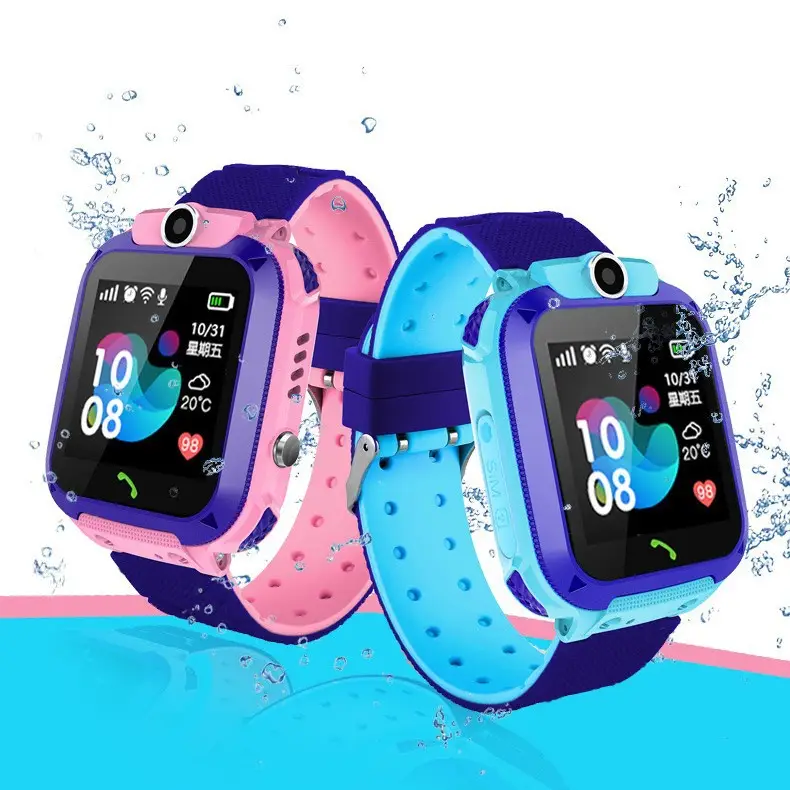 Pink Blue Kids Smart Watch with Water Resistant Band - Image 2