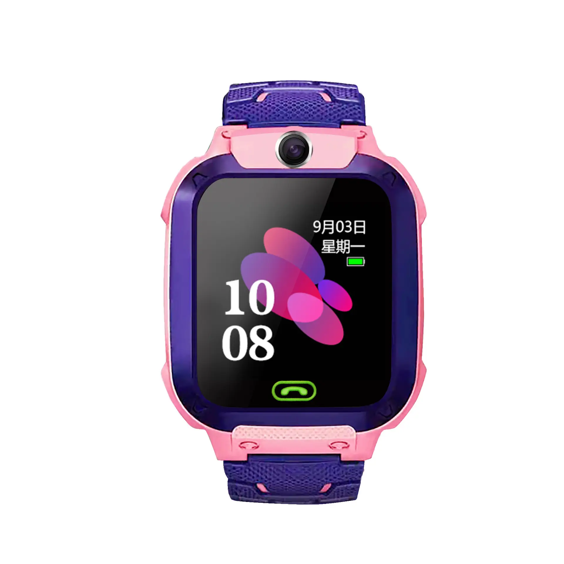 Pink Blue Kids Smart Watch with Water Resistant Band - Image 4