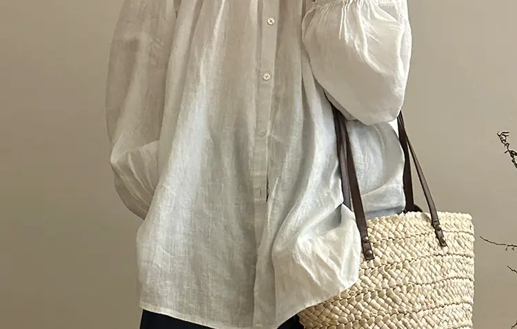 French Linen Lazy Shirt Women Spring 2025 — feature 8