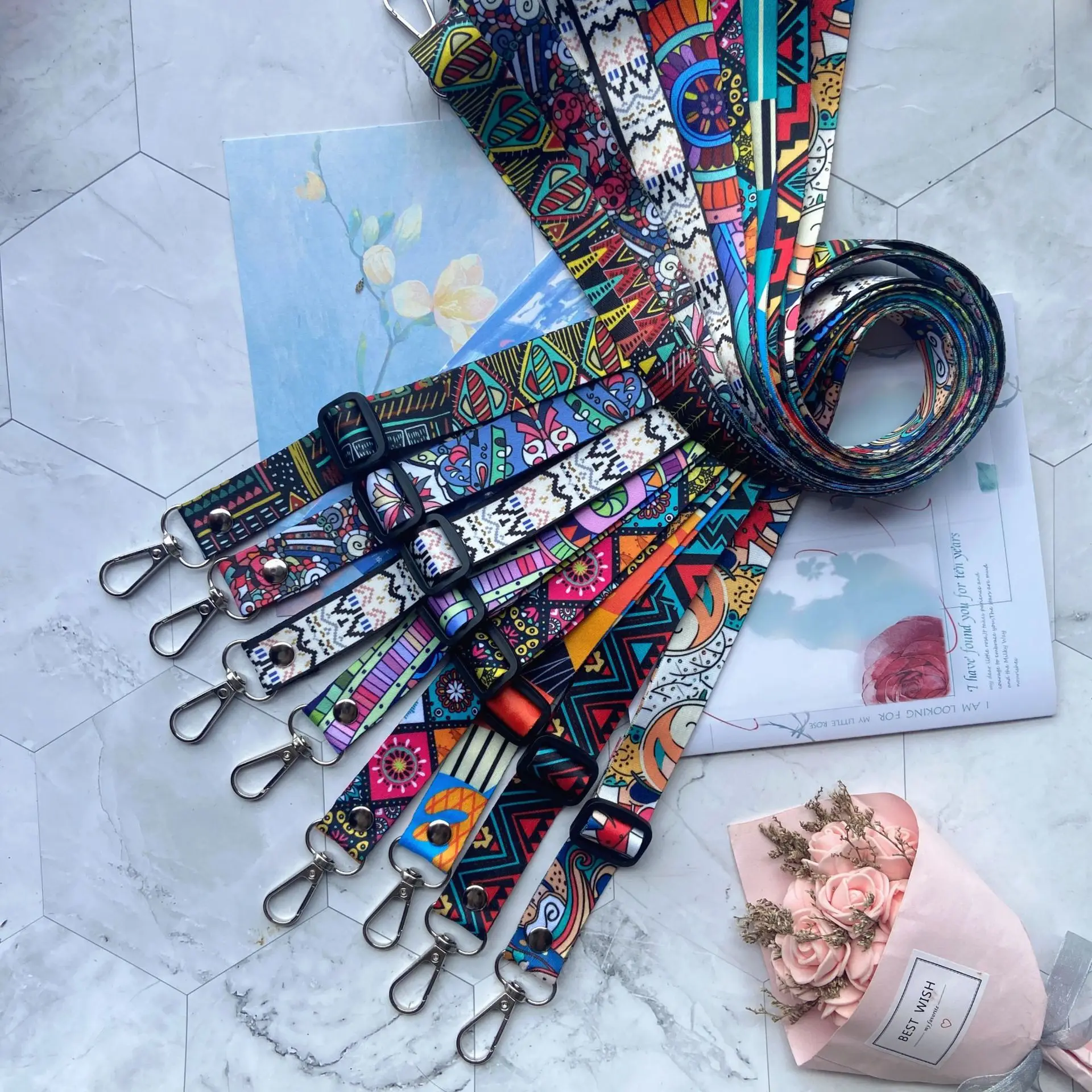 Retro Tally Crossbody Phone Lanyard with Adjustable Neck Strap - Image 5