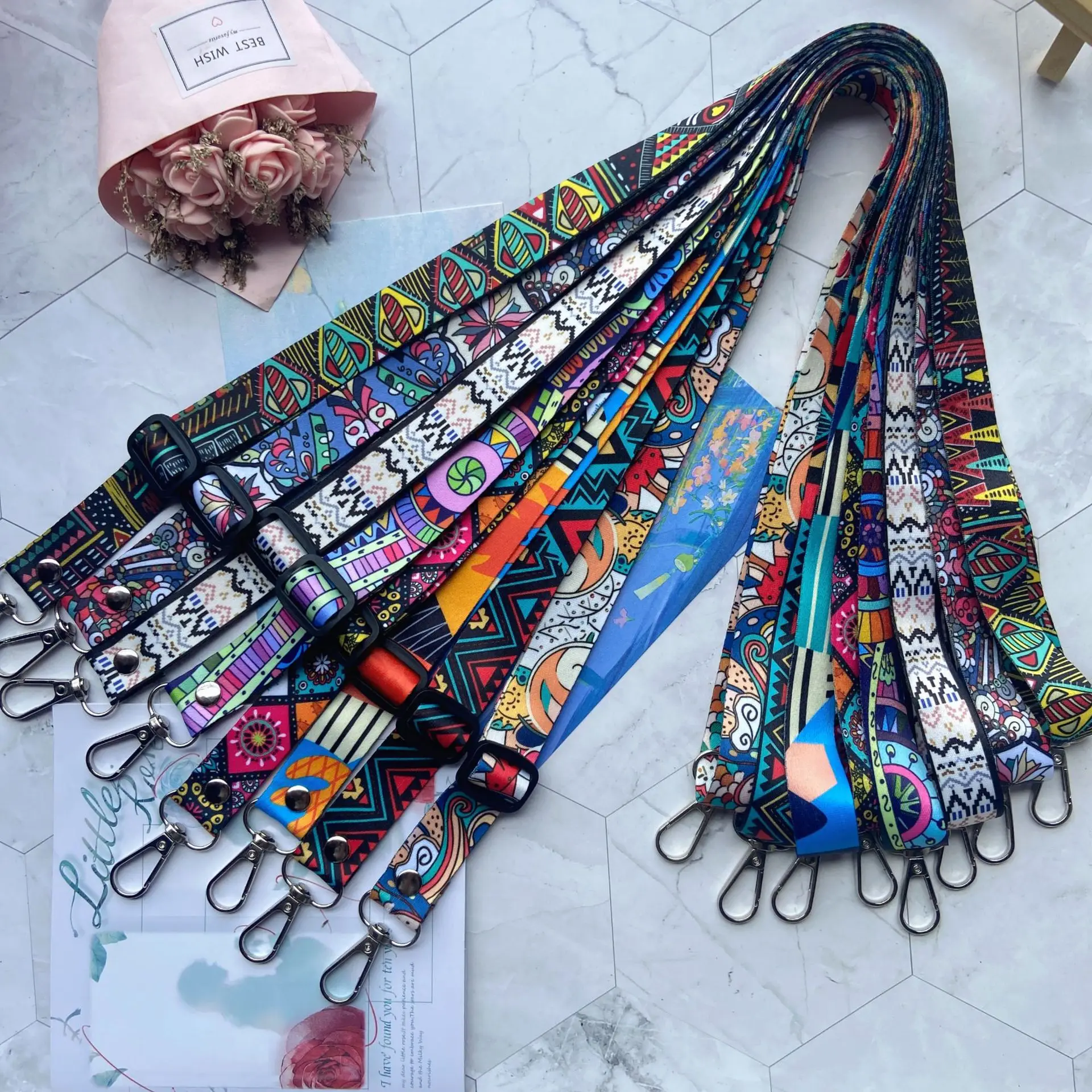 Retro Tally Crossbody Phone Lanyard with Adjustable Neck Strap - Image 6