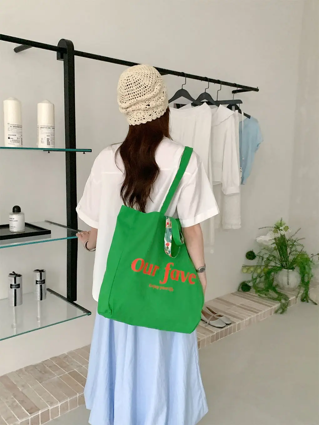 2025 Floral Canvas Commuter Bag Large Capacity Korean Style — feature 25