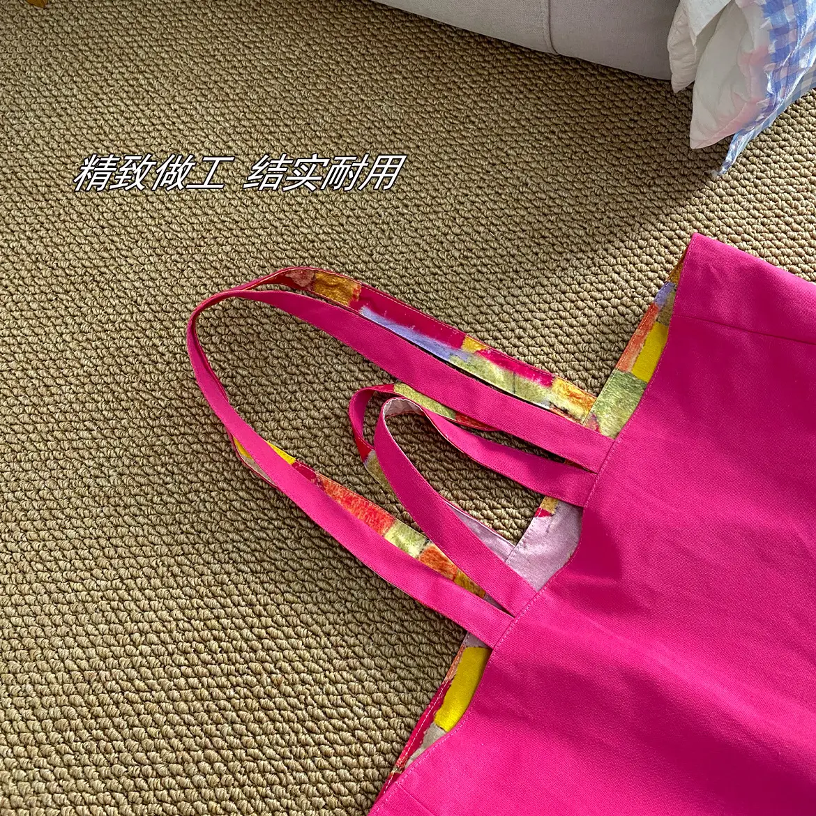 2025 Floral Canvas Commuter Bag Large Capacity Korean Style — feature 31