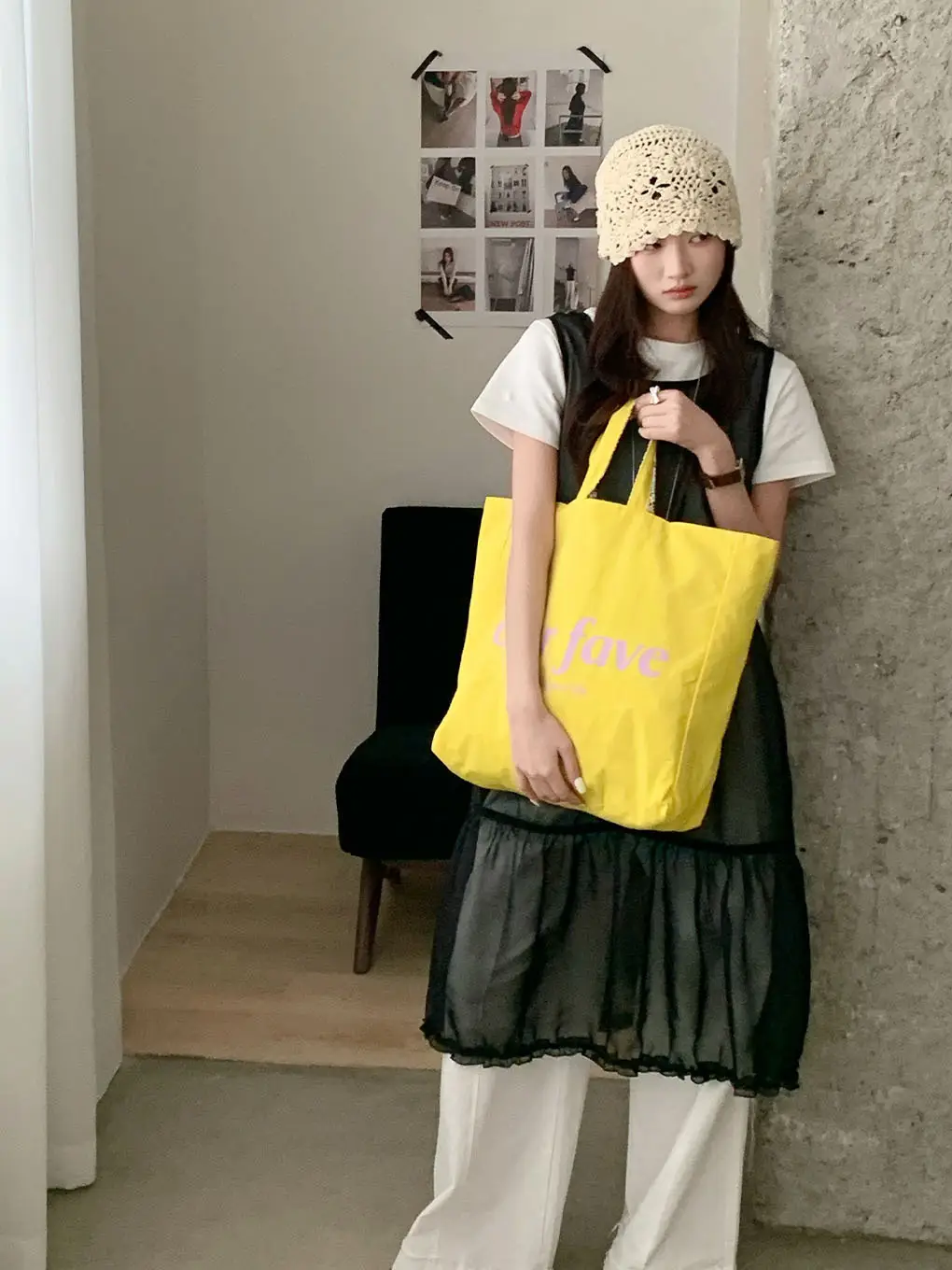 2025 Floral Canvas Commuter Bag Large Capacity Korean Style — feature 6