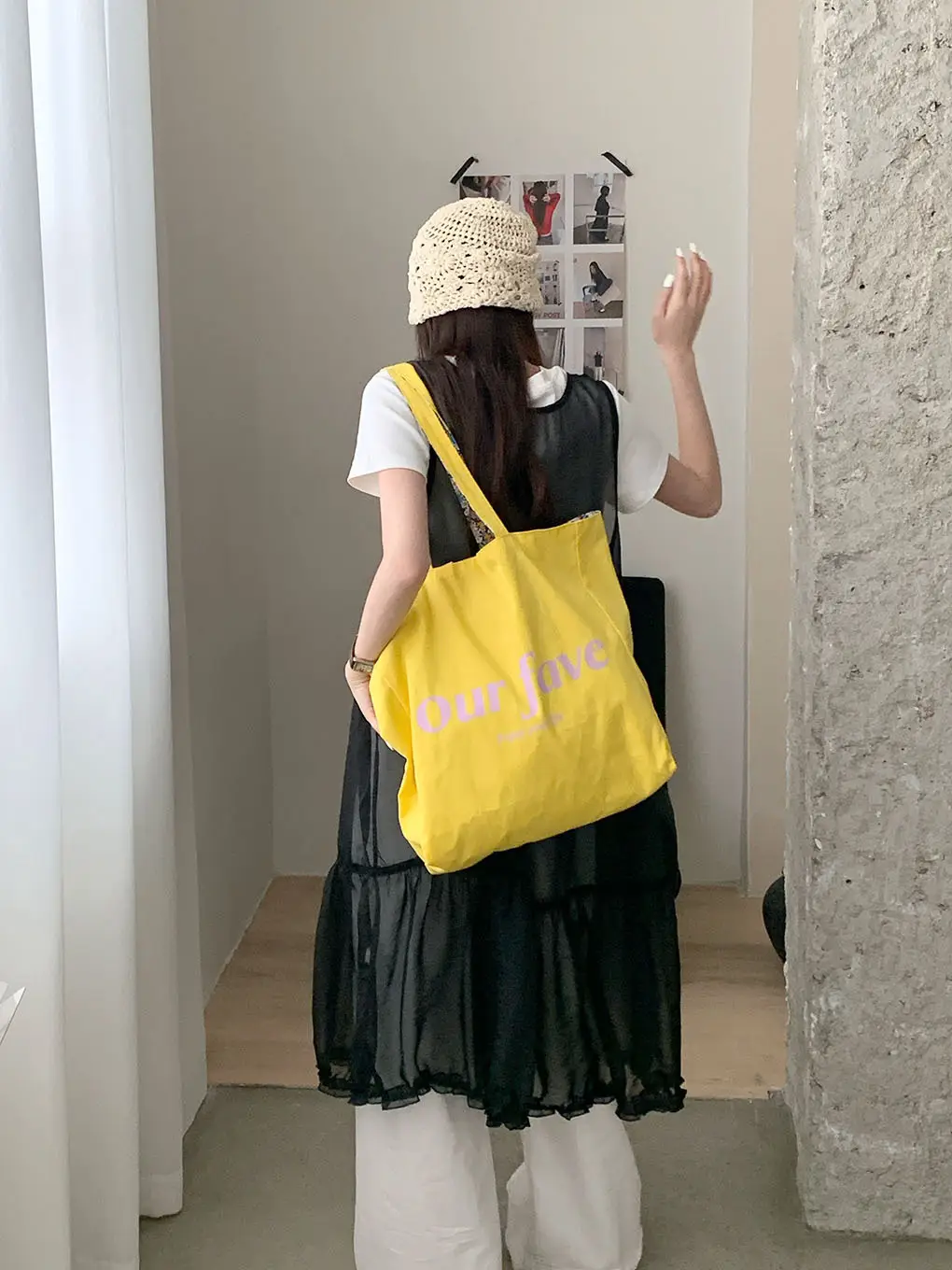 2025 Floral Canvas Commuter Bag Large Capacity Korean Style — feature 8