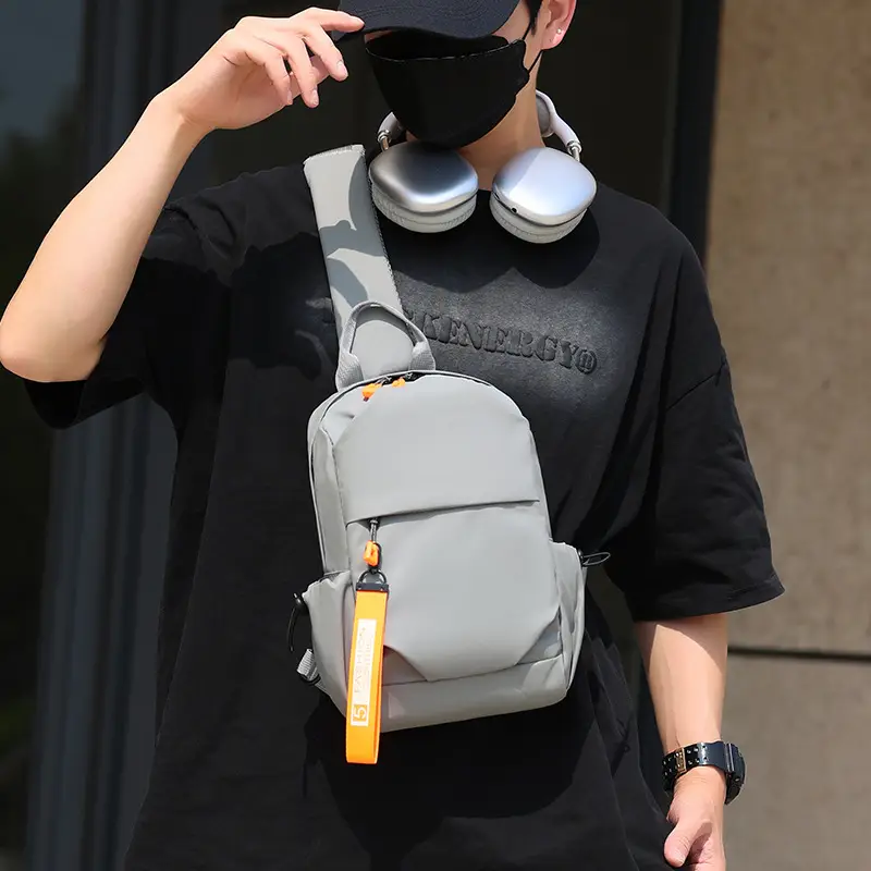 Men's Crossbody Bag with USB Charging & Phone Holder - Image 5