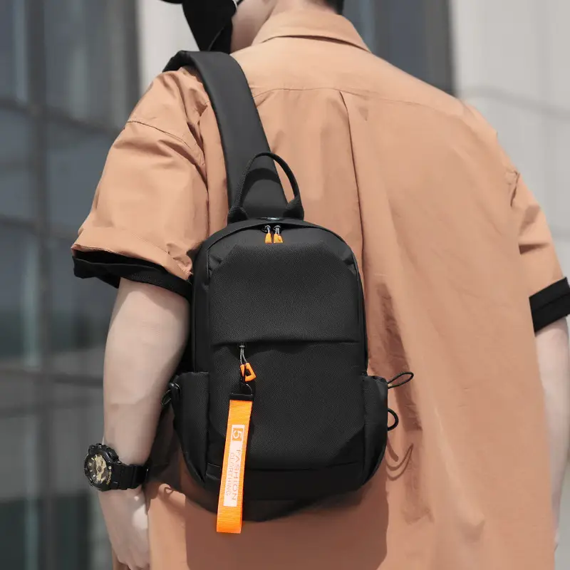 Men's Crossbody Bag with USB Charging & Phone Holder - Image 6