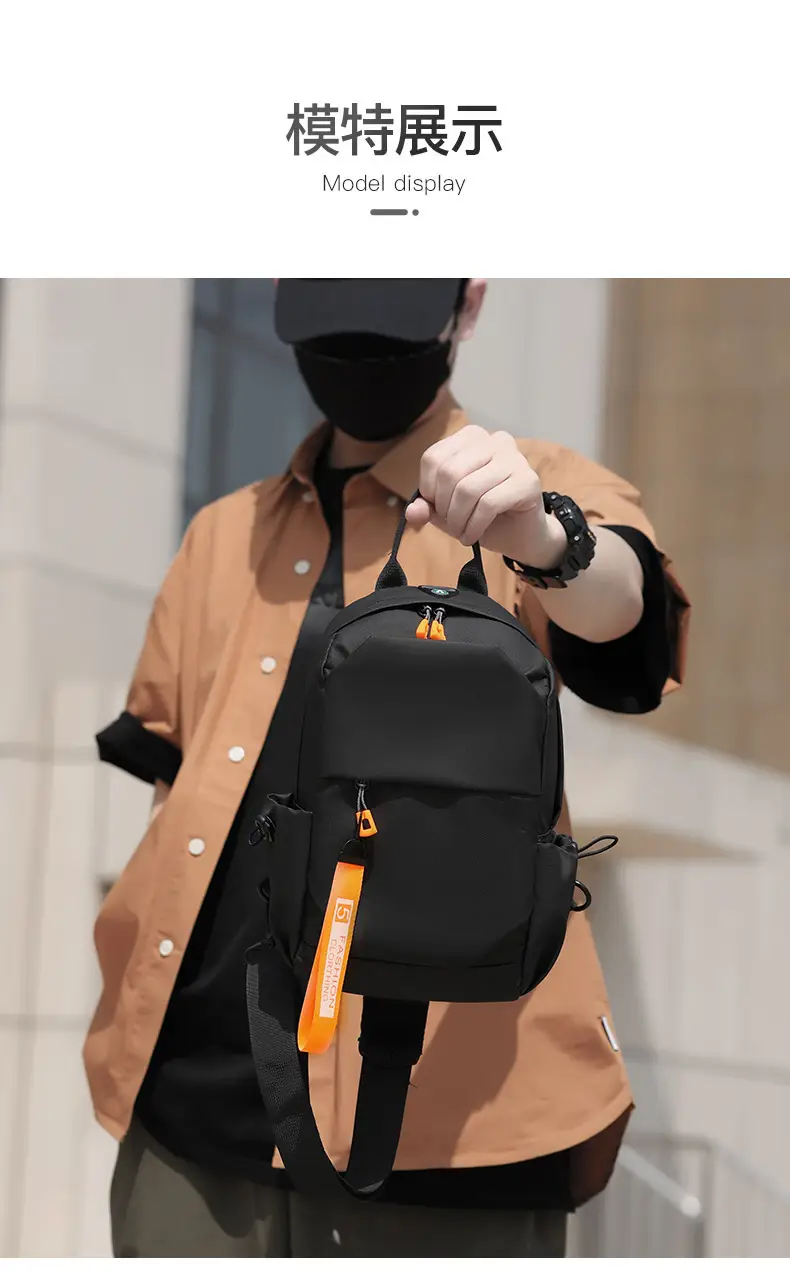 Men's Crossbody Bag with USB Charging & Phone Holder — feature 18
