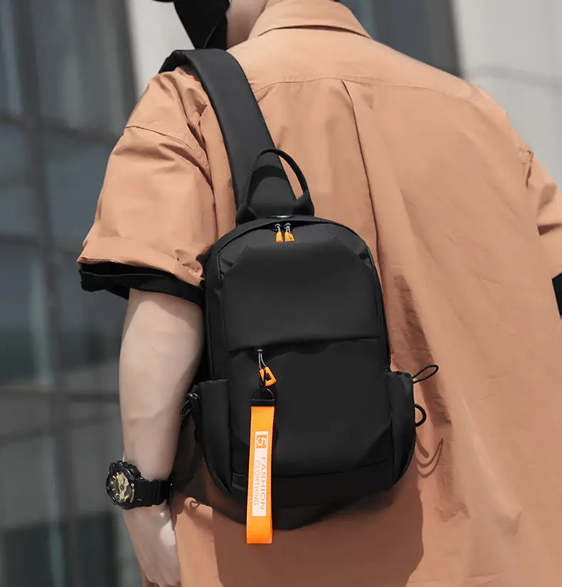 Men's Crossbody Bag with USB Charging & Phone Holder — feature 22