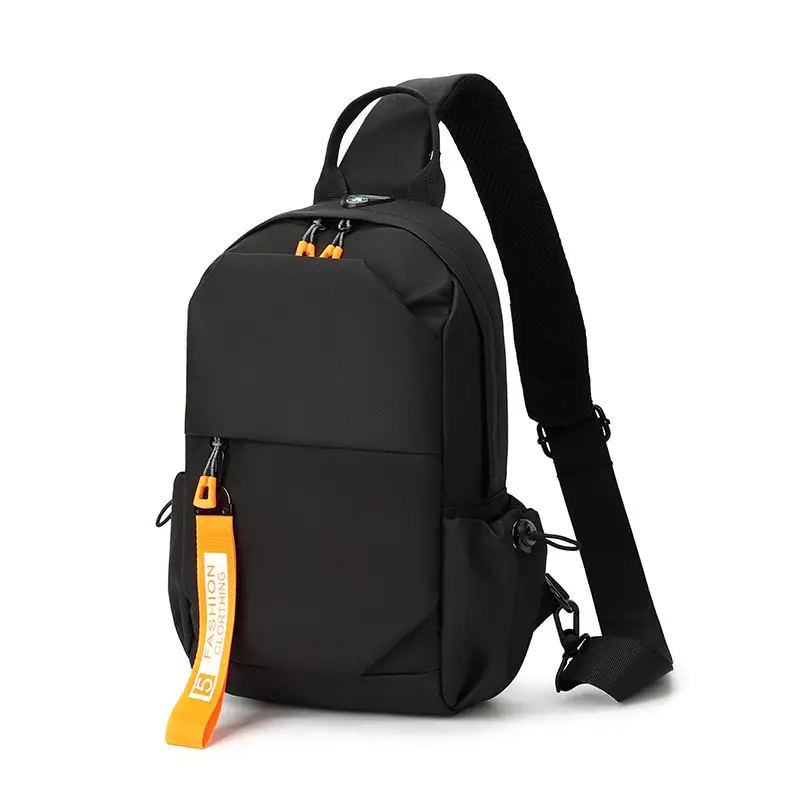 Men's Crossbody Bag with USB Charging & Phone Holder - Image 2
