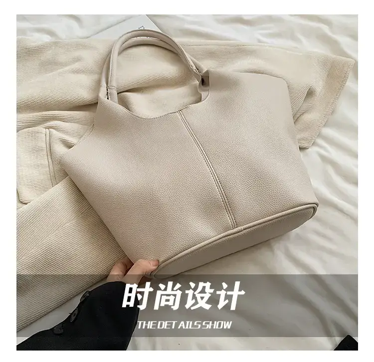 Women's Yellow Bucket Tote Bag Large Capacity — feature 11