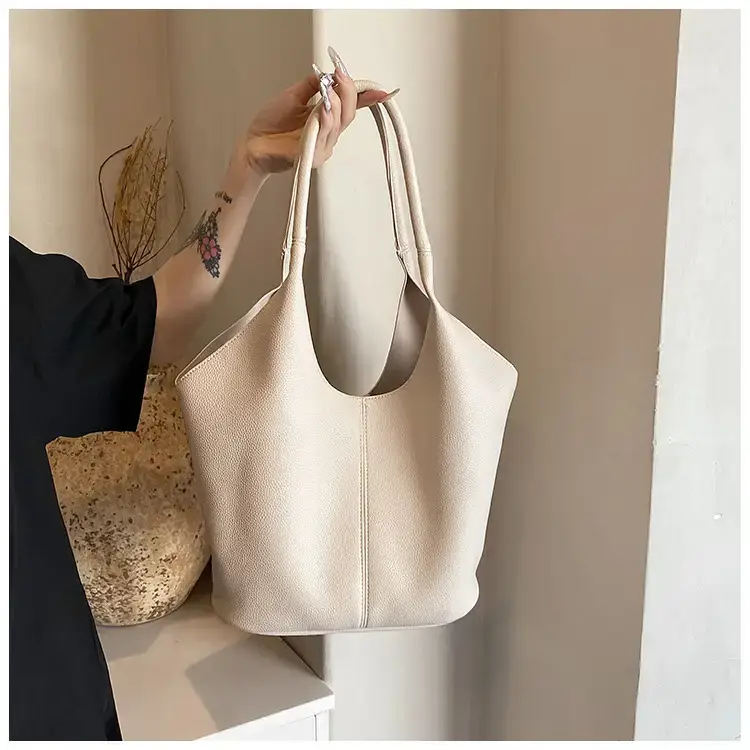 Women's Yellow Bucket Tote Bag Large Capacity — feature 13