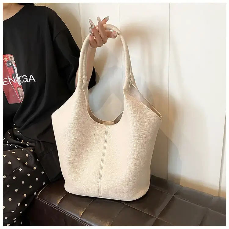 Women's Yellow Bucket Tote Bag Large Capacity — feature 16