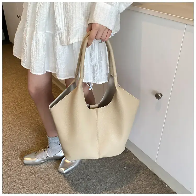Women's Yellow Bucket Tote Bag Large Capacity — feature 17