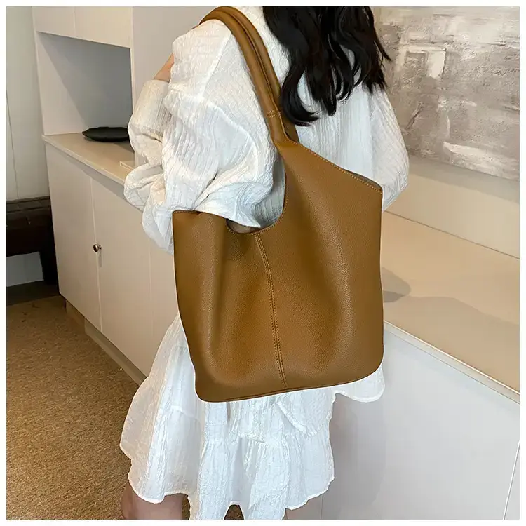 Women's Yellow Bucket Tote Bag Large Capacity — feature 19