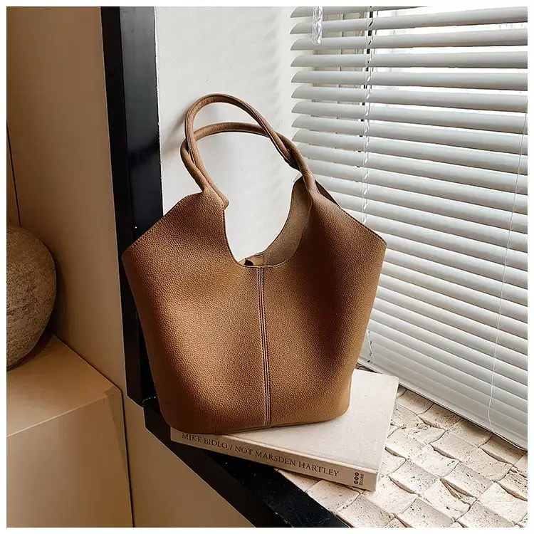 Women's Yellow Bucket Tote Bag Large Capacity — feature 21
