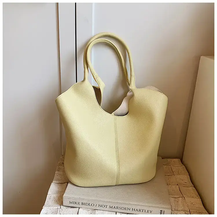 Women's Yellow Bucket Tote Bag Large Capacity — feature 23