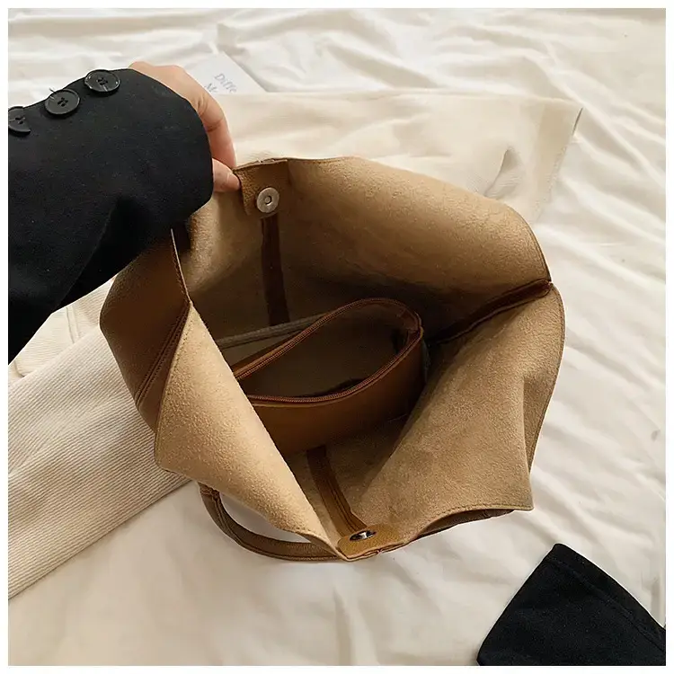 Women's Yellow Bucket Tote Bag Large Capacity — feature 26