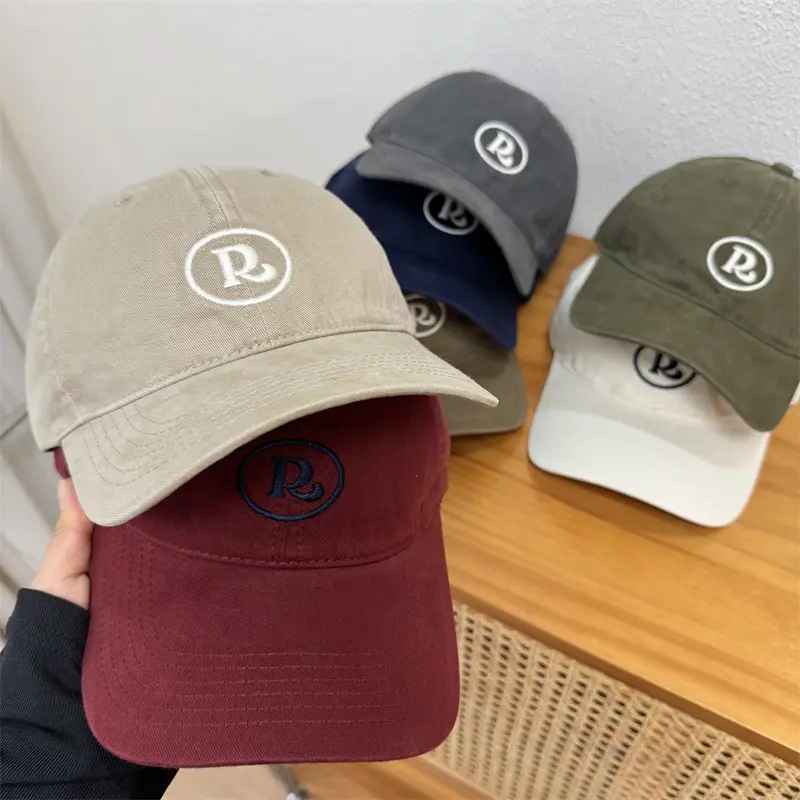 2025 R Letter Cap Kids Spring Summer Cotton Sun Hat - Image 8