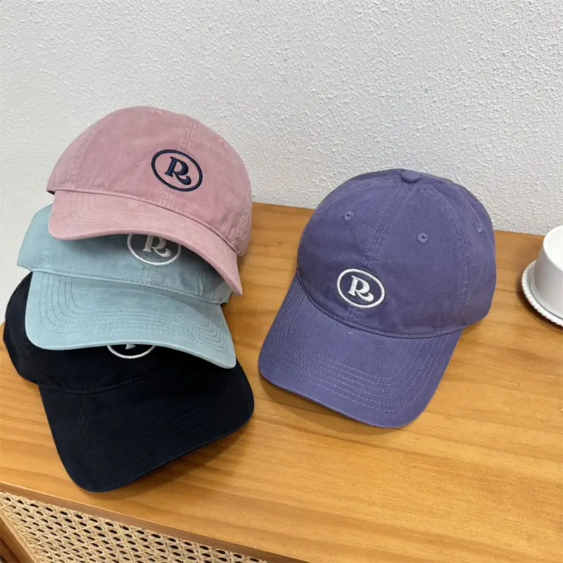 2025 R Letter Cap Kids Spring Summer Cotton Sun Hat - Image 9