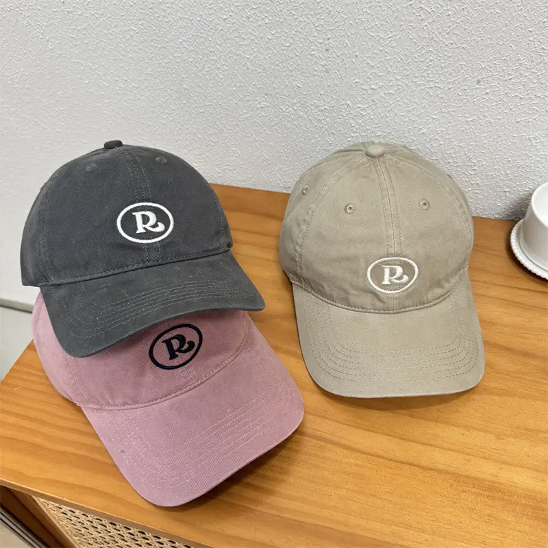 2025 R Letter Cap Kids Spring Summer Cotton Sun Hat - Image 11