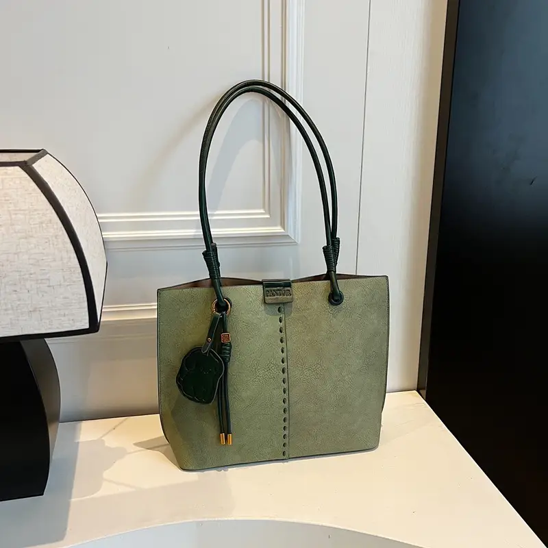 Green Korean Style Women's Shoulder Bag Large Capacity - Image 2
