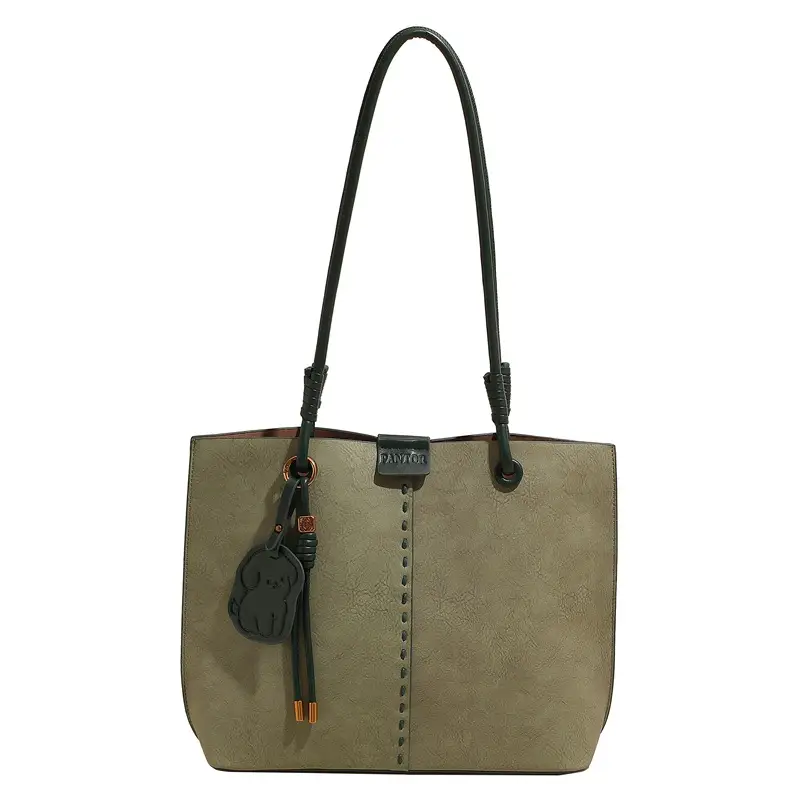 Green Korean Style Women's Shoulder Bag Large Capacity - Image 6
