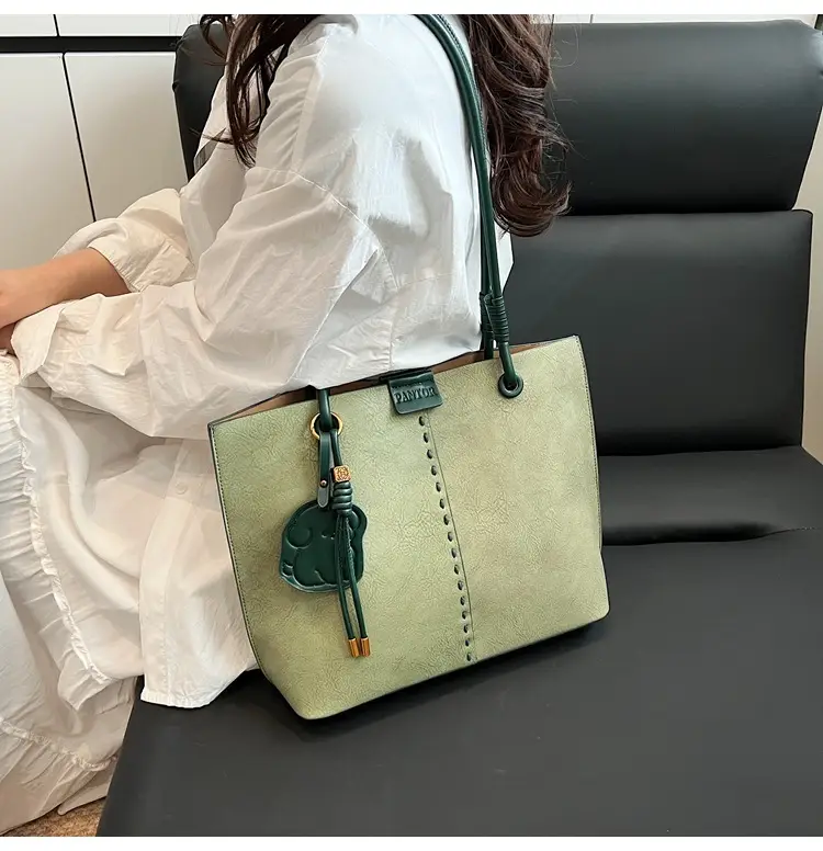 Green Korean Style Women's Shoulder Bag Large Capacity — feature 12