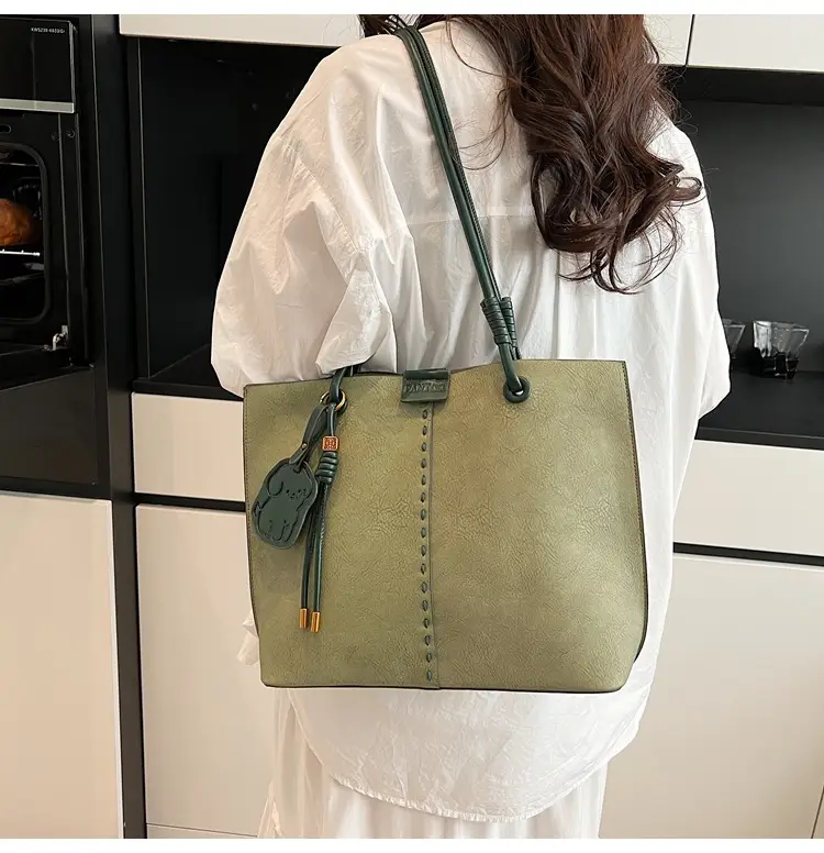 Green Korean Style Women's Shoulder Bag Large Capacity — feature 13