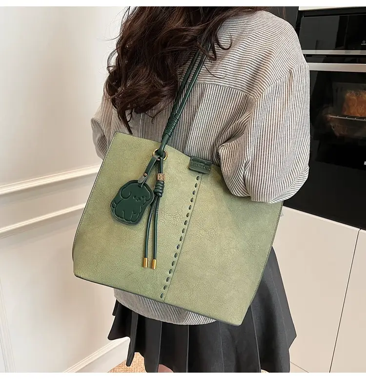 Green Korean Style Women's Shoulder Bag Large Capacity — feature 16