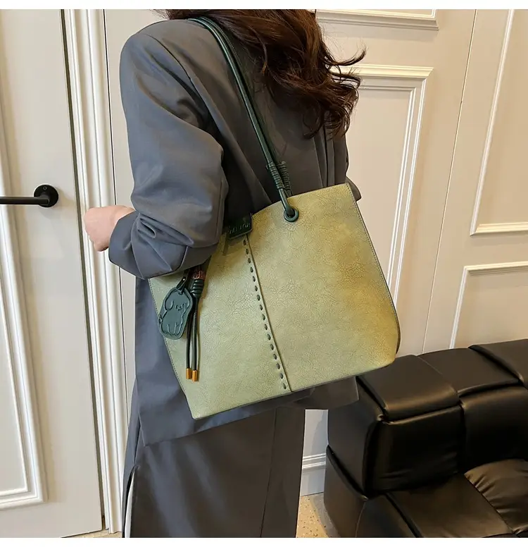 Green Korean Style Women's Shoulder Bag Large Capacity — feature 18