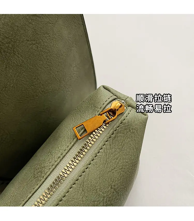 Green Korean Style Women's Shoulder Bag Large Capacity — feature 6