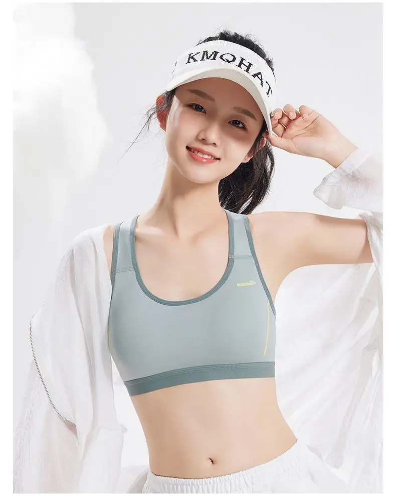 Girls' Bra Junior High School Students Senior high school Students Developmental Underwear Sports Shockproof Adolescent Girls' Big Children Girls' Vest — feature 2