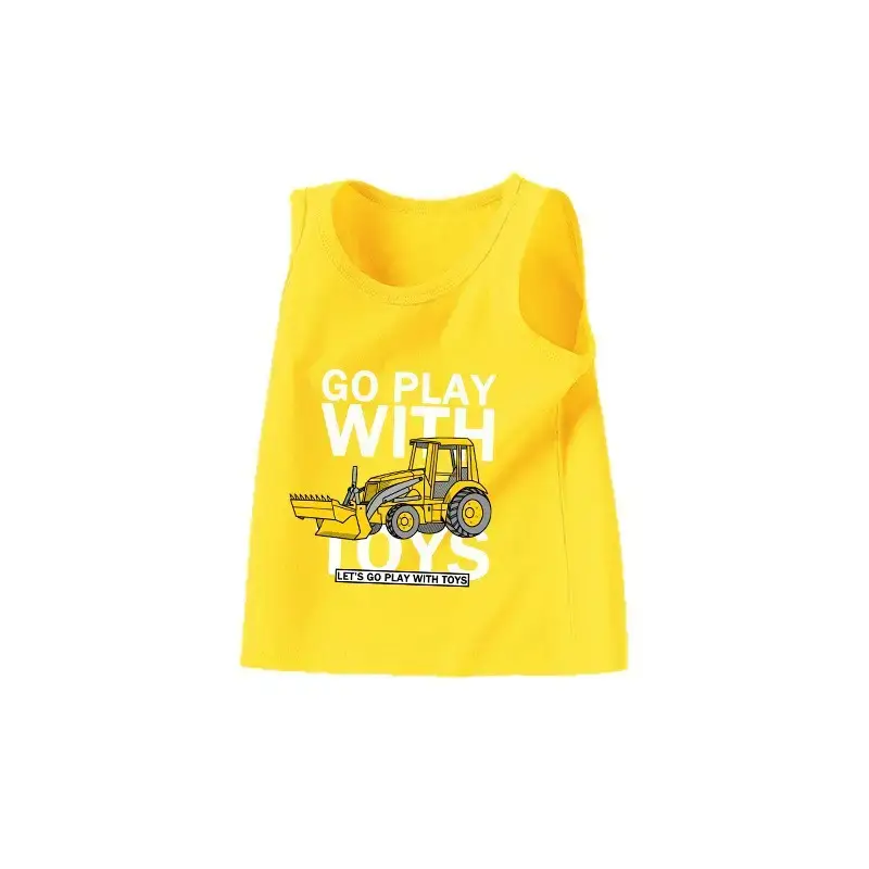 Children's Sleeveless T-Shirt Grey 1-5Yr Pure Cotton - Image 19