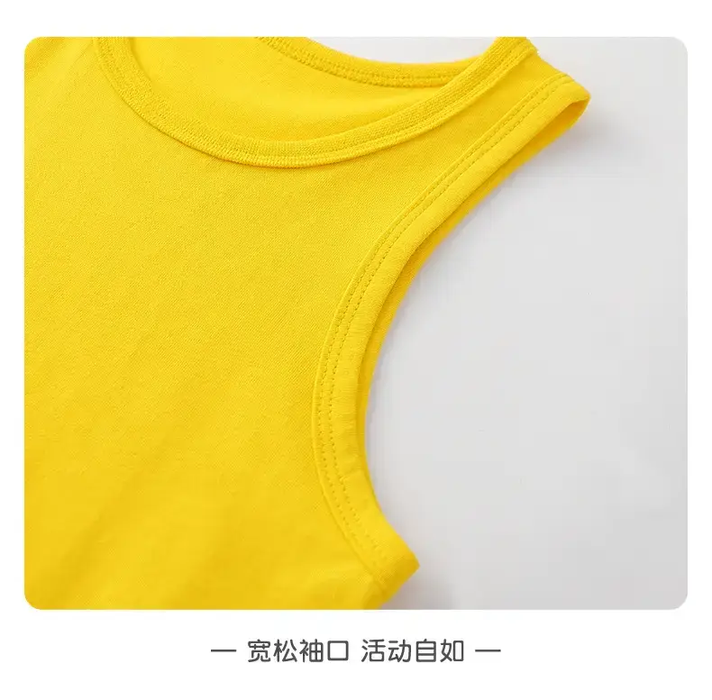 Children's Sleeveless T-Shirt Grey 1-5Yr Pure Cotton — feature 12