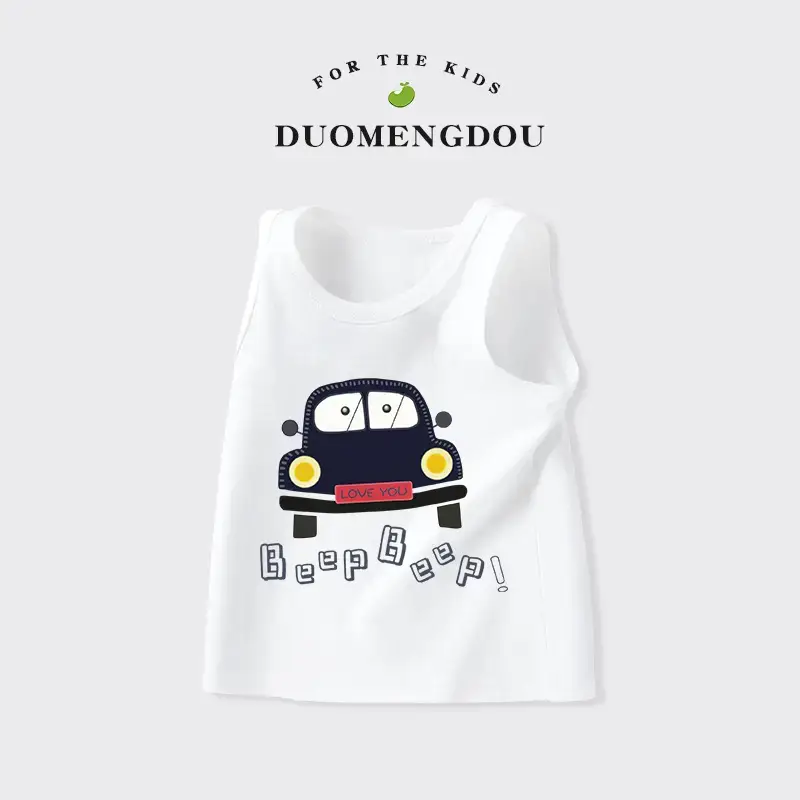 Children's Sleeveless T-Shirt Grey 1-5Yr Pure Cotton - Image 10
