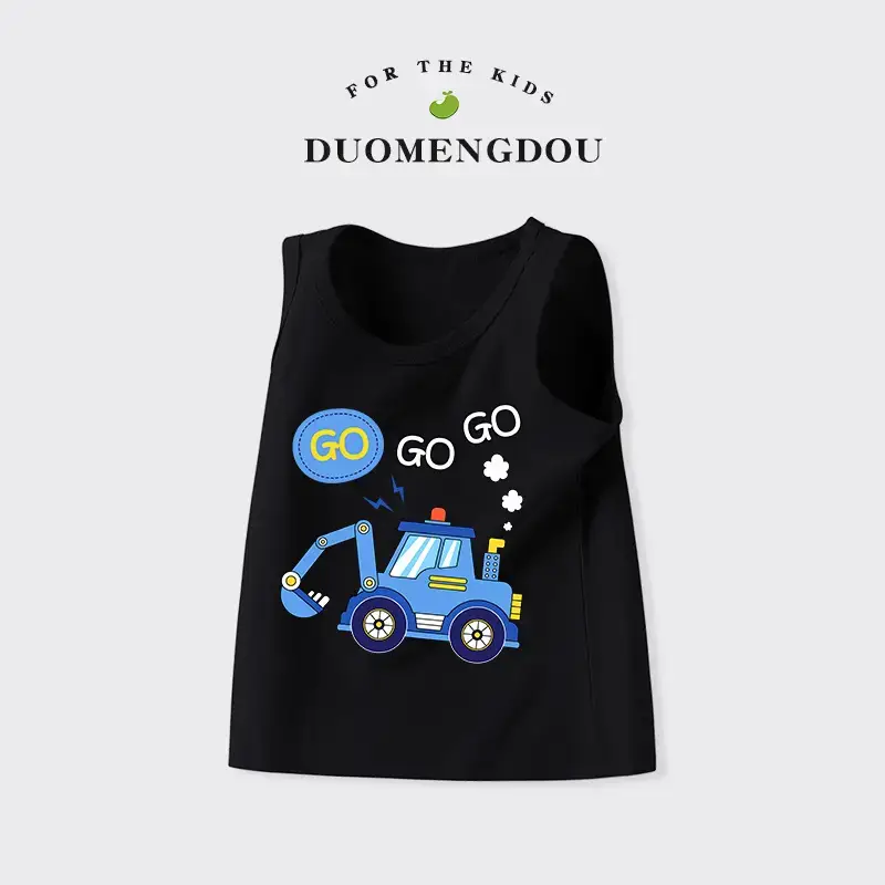 Children's Sleeveless T-Shirt Grey 1-5Yr Pure Cotton - Image 13