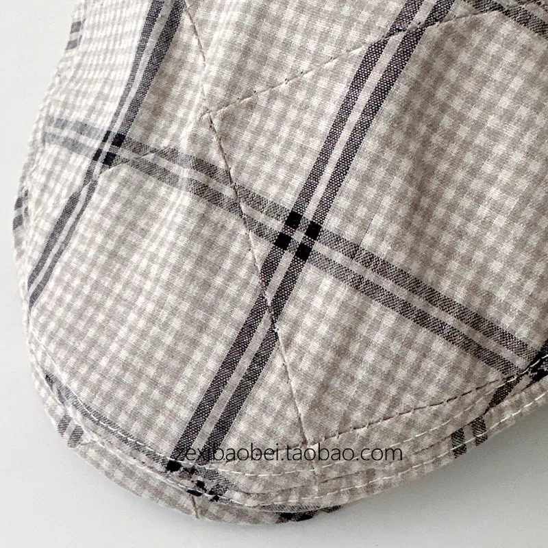 Baby Plaid Duck Tongue Hat Spring Autumn 2025