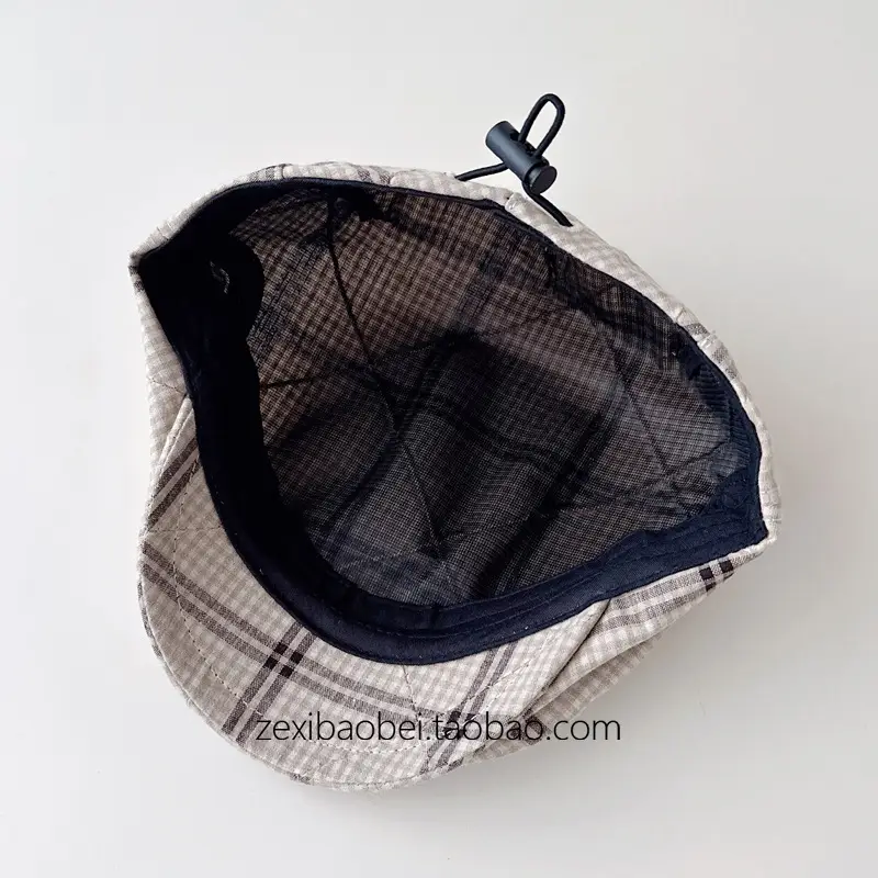 Baby Plaid Duck Tongue Hat Spring Autumn 2025