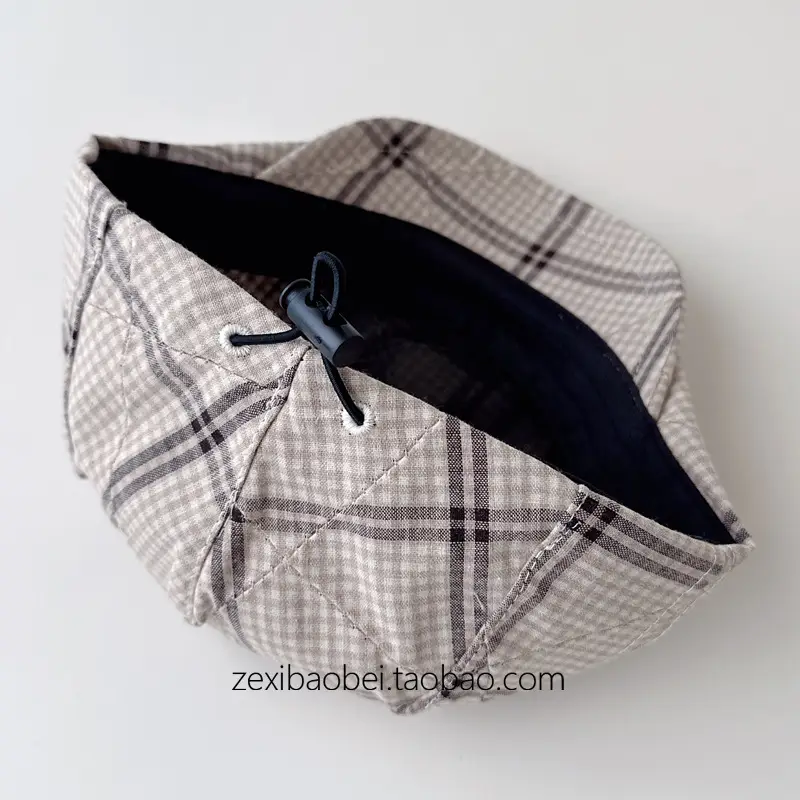 Baby Plaid Duck Tongue Hat Spring Autumn 2025