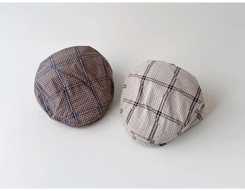 Baby Plaid Duck Tongue Hat Spring Autumn 2025 — feature 10