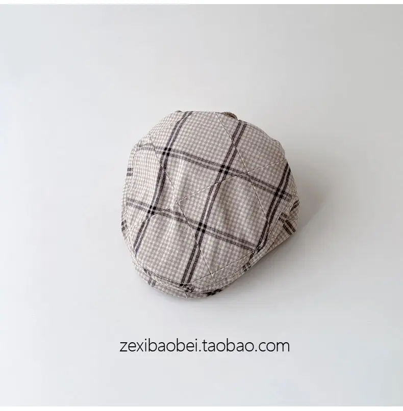 Baby Plaid Duck Tongue Hat Spring Autumn 2025 — feature 12