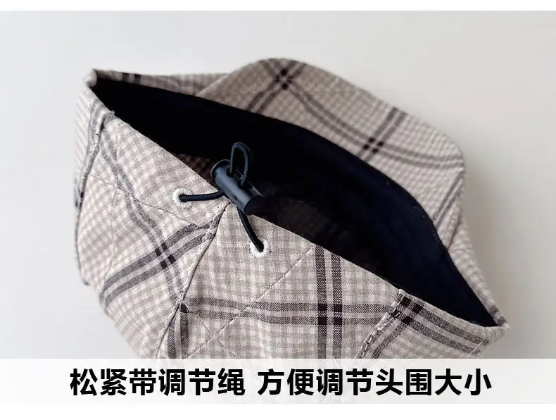 Baby Plaid Duck Tongue Hat Spring Autumn 2025 — feature 5